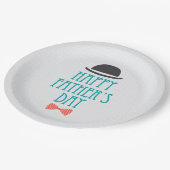 Assiettes En Carton Plaque à papier heureuse de casquette de fête des (Angle)