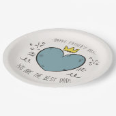 Assiettes En Carton Plaque à papier heureuse de la fête des pères | du (Angle)