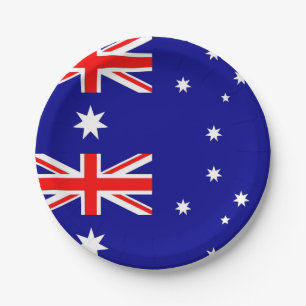 Assiettes En Carton Plaque à papier patriotique avec le drapeau de