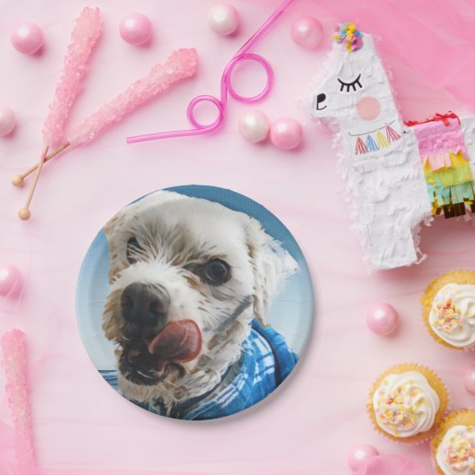 Assiettes En Carton Plaque à papier personnalisée de partie d'animal (Fête)