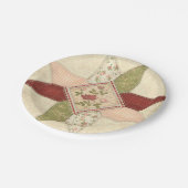 Assiettes En Carton Plaque à papier piquée de patchwork (Angle)