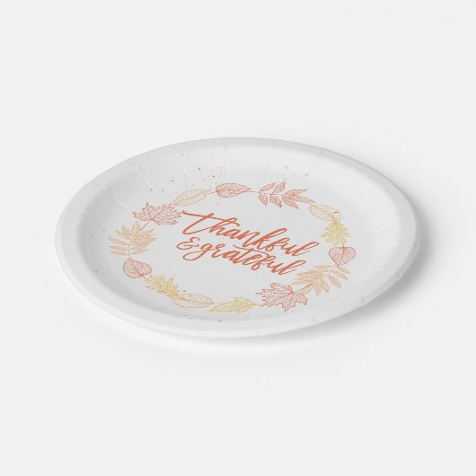 Assiettes En Carton Plaque à papier reconnaissante et reconnaissante (Angle)