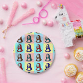 Assiettes En Carton Plaque à papier transparente de Mona Lisa d'art de (Fête)