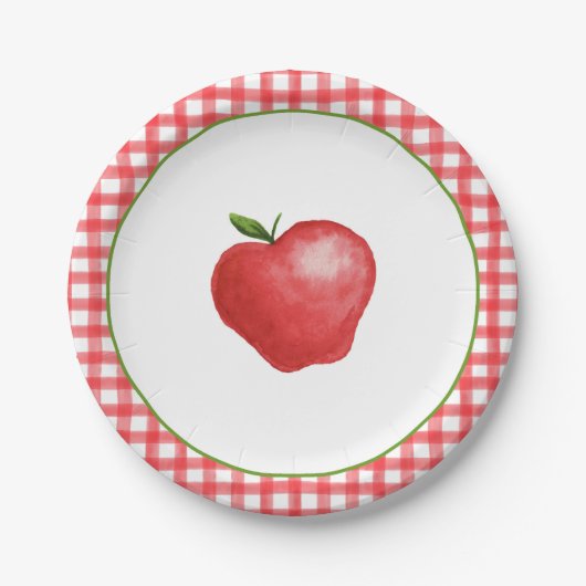 Assiettes En Carton Plaque Apple Party (Devant)