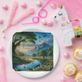 Assiettes En Carton Plaque avec décor (Fête)