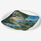 Assiettes En Carton Plaque avec décor (Angle)