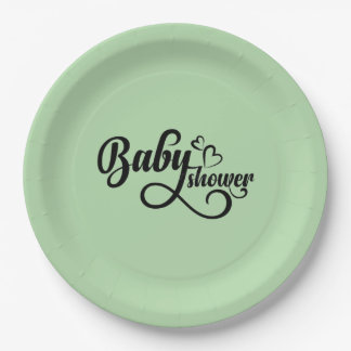 Assiettes En Carton plaque baby shower