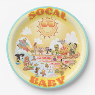 Assiettes En Carton Plaque bébé SoCal