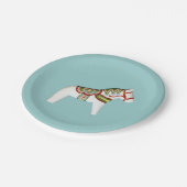 Assiettes En Carton Plaque blanche à cheval (Angle)