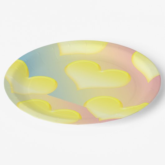 Assiettes En Carton plaque cardiaque (Angle)