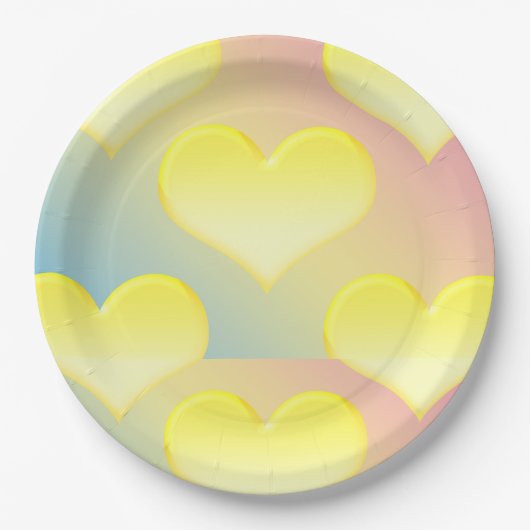 Assiettes En Carton plaque cardiaque (Devant)