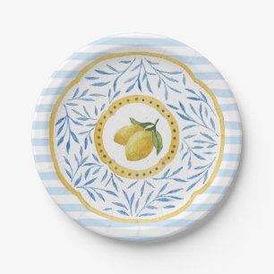 Assiettes En Carton Plaque citron pour enfants Anniversaire