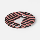 Assiettes En Carton Plaque cool en papier de chat (Angle)
