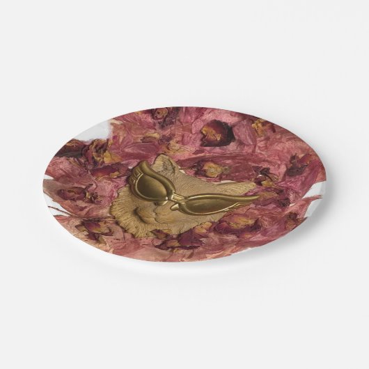 Assiettes En Carton Plaque cool en papier de chat (Angle)