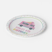 Assiettes En Carton Plaque d'anniversaire de crème glacée (Angle)