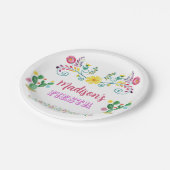 Assiettes En Carton Plaque d'anniversaire Fiesta, Plaques de fête Fies (Angle)