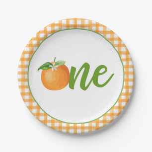 Assiettes En Carton Plaque d'Anniversaire Little Cutie - Ou Plaid