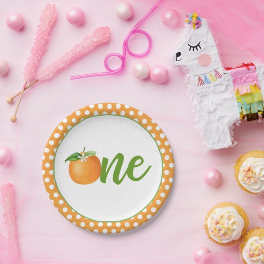 Assiettes En Carton Plaque d'Anniversaire Little Cutie - Ou points (Fête)