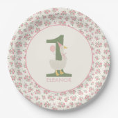 Assiettes En Carton Plaque d'anniversaire personnalisée pour l'oie soi (Devant)