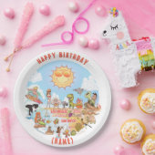 Assiettes En Carton Plaque d'anniversaire SoCal personnalisable (Fête)