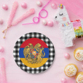 Assiettes En Carton Plaque d'Arménie, plaid de buffle & drapeau arméni (Fête)