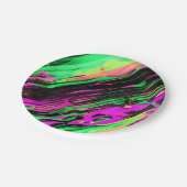 Assiettes En Carton Plaque d'art vert et violet (Angle)