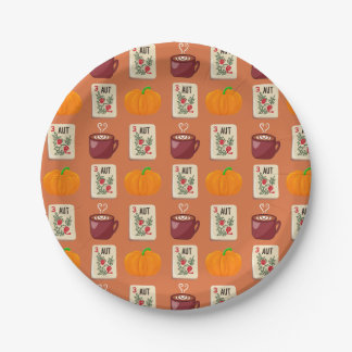 Assiettes En Carton Plaque d'automne du Mahjong