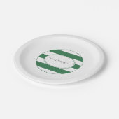 Assiettes En Carton Plaque de baby shower de golf vert (Angle)