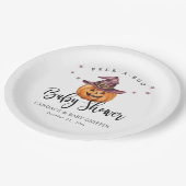 Assiettes En Carton Plaque de Baby shower Peek-a-Boo (Angle)