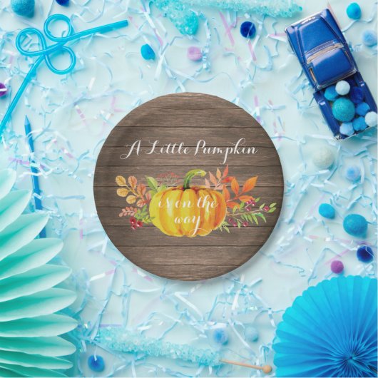 Assiettes En Carton Plaque de Baby shower Russe Citrouille d'automne (Fête)