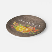 Assiettes En Carton Plaque de Baby shower Russe Citrouille d'automne (Angle)