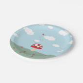 Assiettes En Carton Plaque de champignons (Angle)