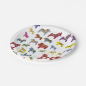 Assiettes En Carton Plaque de cheval Dala de l'artiste (Angle)