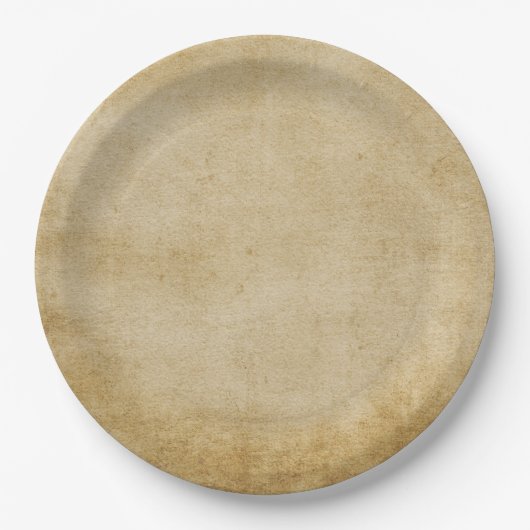 Assiettes En Carton Plaque de dîner en papier rustique usé (Devant)
