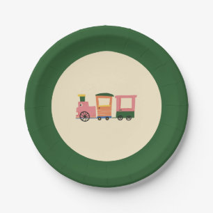 Assiettes En Carton Plaque de fête Anniversaire de enfant du train Cut