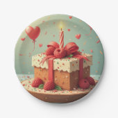 Assiettes En Carton Plaque de fête d'anniversaire (Devant)