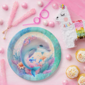 Assiettes En Carton Plaque de fête de dauphin (Fête)