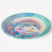 Assiettes En Carton Plaque de fête de dauphin (Angle)