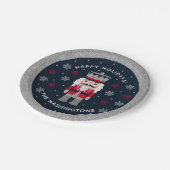 Assiettes En Carton Plaque de fête de Noël (Angle)