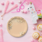 Assiettes En Carton Plaque de fête florale mariage (Fête)