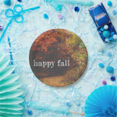 Assiettes En Carton Plaque de feuilles d'automne (Fête)