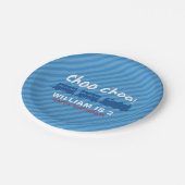 Assiettes En Carton Plaque de la fête d'anniversaire du train (Angle)