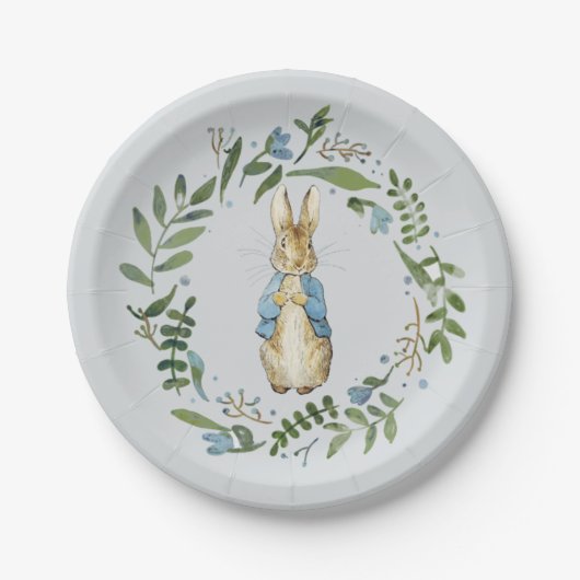Assiettes En Carton Plaque de la fête Peter Rabbit (Devant)