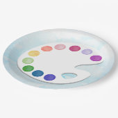 Assiettes En Carton Plaque de la partie Art Palette de peinture (Angle)