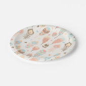 Assiettes En Carton Plaque de la tribu Boho (Angle)