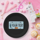 Assiettes En Carton Plaque de licence Sasquatch de la Colombie-Britann (Fête)