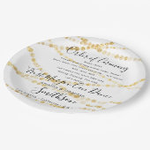 Assiettes En Carton Plaque de mariage Funny Programme de remerciement  (Angle)