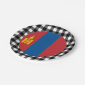 Assiettes En Carton Plaque de Mongolie, plaid de buffle et drapeau mon (Angle)