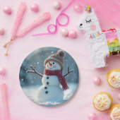 Assiettes En Carton Plaque de neige... (Fête)