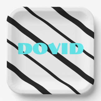 Assiettes En Carton Plaque de néon noir